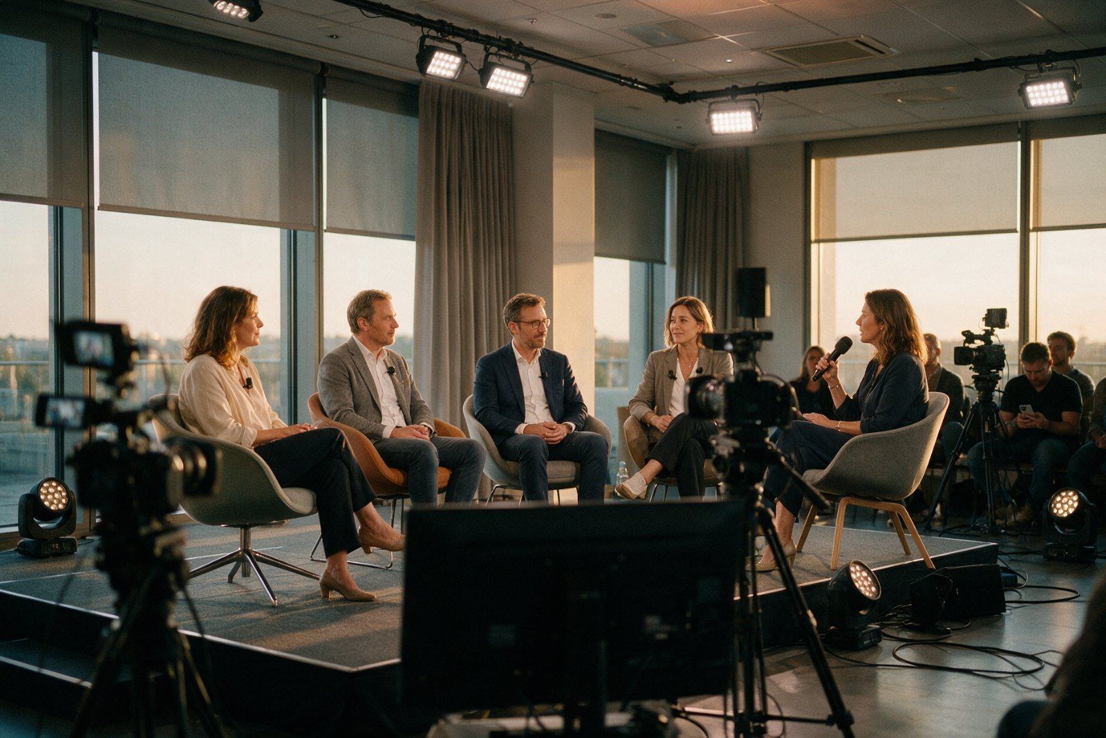Table ronde filmée en multicaméra